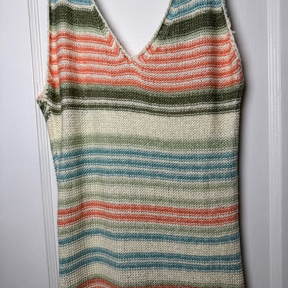 Altar’d State Swim Striped Multicolor Knit Maxi Dress Size XL NEW - Picture 6 of 13